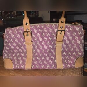Dooney & Bourke Pink and Tan Satchel